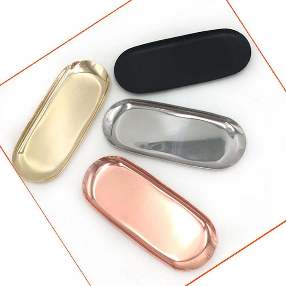 Nordic Style Metal Aromatherapy Tray Minimalist Storage Plate for Fruit Bread Snacks Jewelry Necklaces Rings Earrings Home