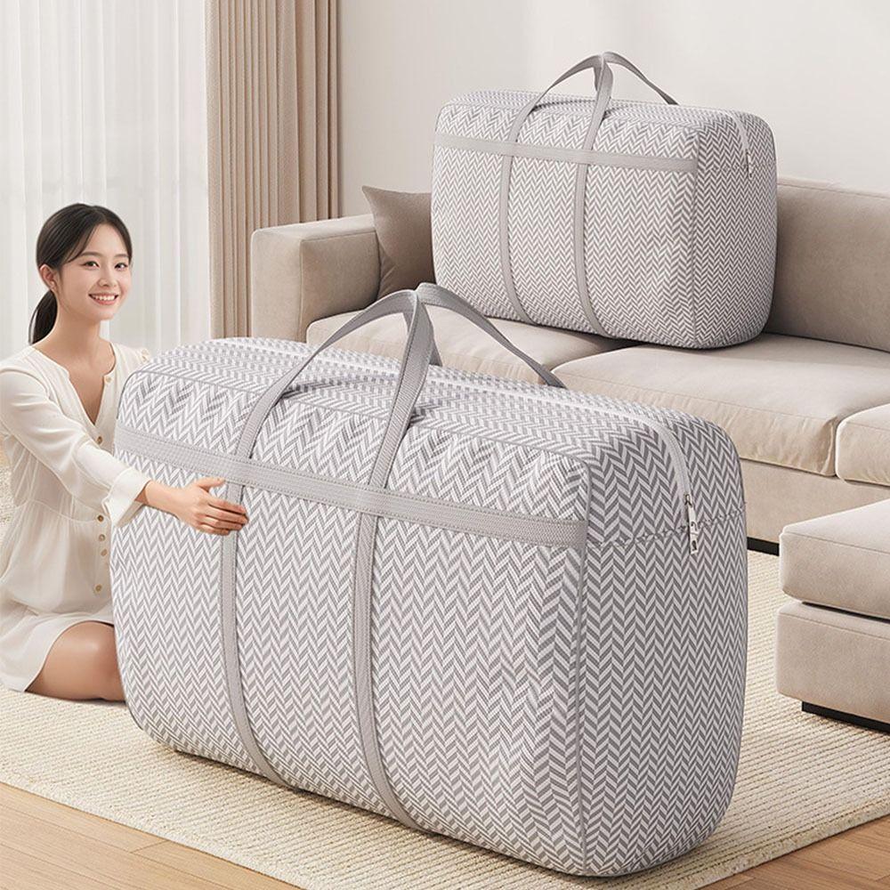 New Multifunctional Duffle Bag with Handle Foldable Quilt Storage Bag Dust-Proof Large Capacity Clothes Storage Bins for Home