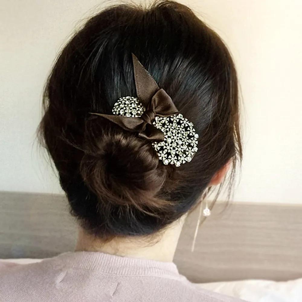 H-1151 Magpie Jewel Half-Up Hairpin / 3 Colors / Hairpin Gold