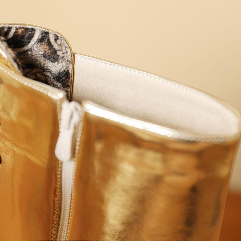 Q/Damen-Stiefel mit hohen Absätzen, Herbst und Winter, neue Mode, dicker Absatz, übergroße, vielseitige Ritterstiefel