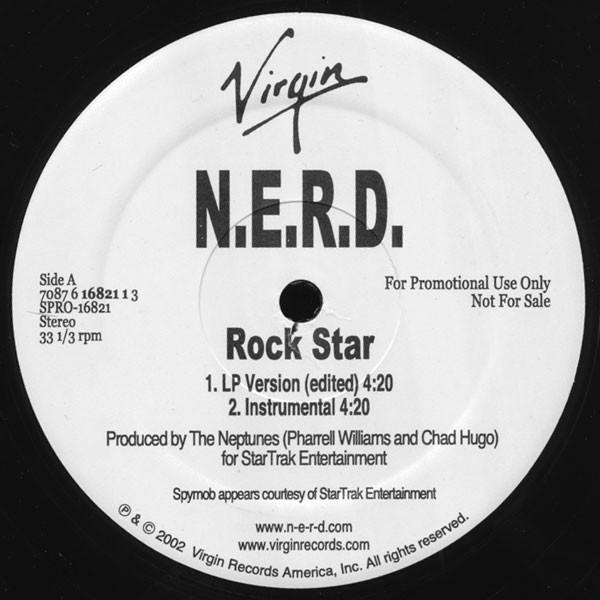 

12inch Record NERD - Rock Star SPRO16821 Virgin 2002 US Rap & Hip-Hop/R&B Used
