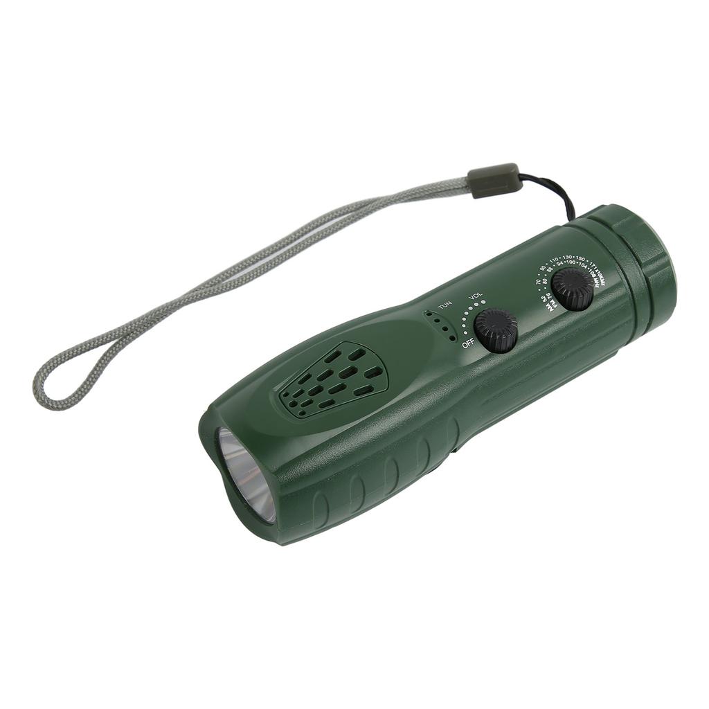 Hand Crank Flashlight Radio Portable Multifunctional Support AM FM SOS Alert Flashlight Radio for
