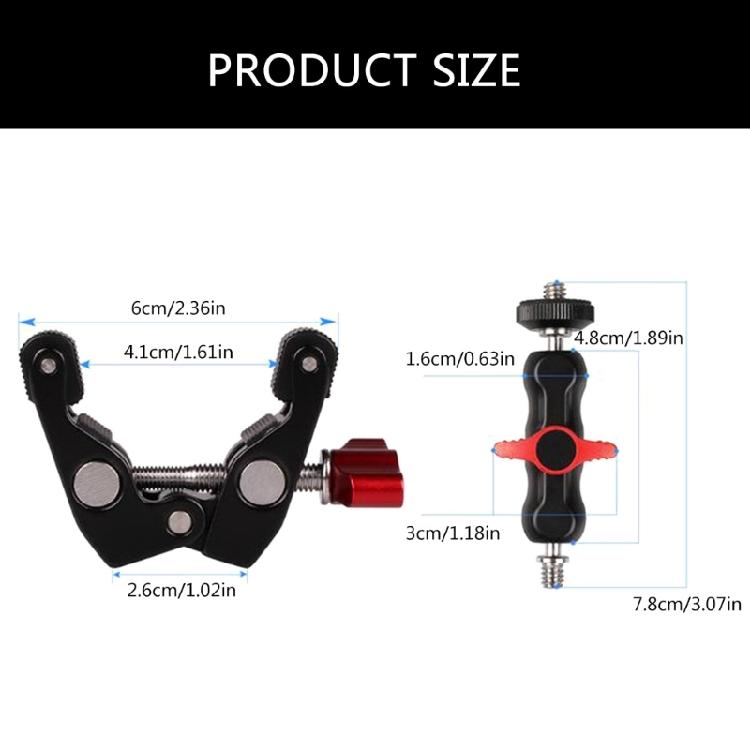 Photography Super Clamp Camera Mount with 360 Degree Ballhead Magics Arm for DSLR