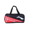 Li-Ning Ultralehká velkokapacitní multifunkční látková badmintonová taška na zip, ramenní tote, unisex tašky, černá červená ABJS019-3