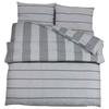vidaXL Bettwäsche-Set Grau 200x200 cm Baumwolle