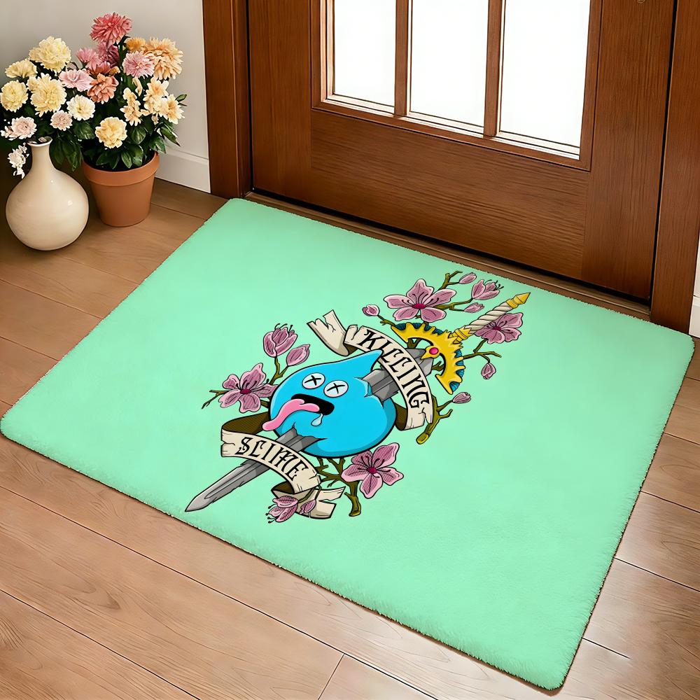 

M-Morimori Dragon Anime Floor Mat Cozy Flannel Soft Thick Non-Slip Mat For Living Room Bedroom Kitchen Decor Rugs 40x60cm