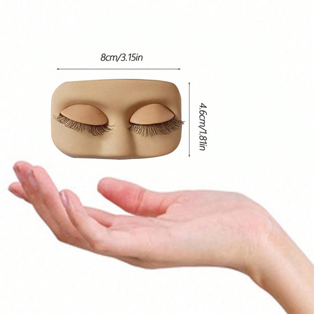 Removable Eyelids Lash Practice Head Mini Model Head  Eyelash Extension Training
