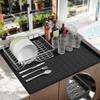 Washing Machine Top Pad Foldable Silicone Dryer Covers For The Top Non-slip Protector Mat Heavy Duty Dryer Supplies For Air