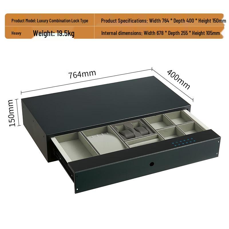 Tiger Brand Mini Bedside Drawer Security Safe