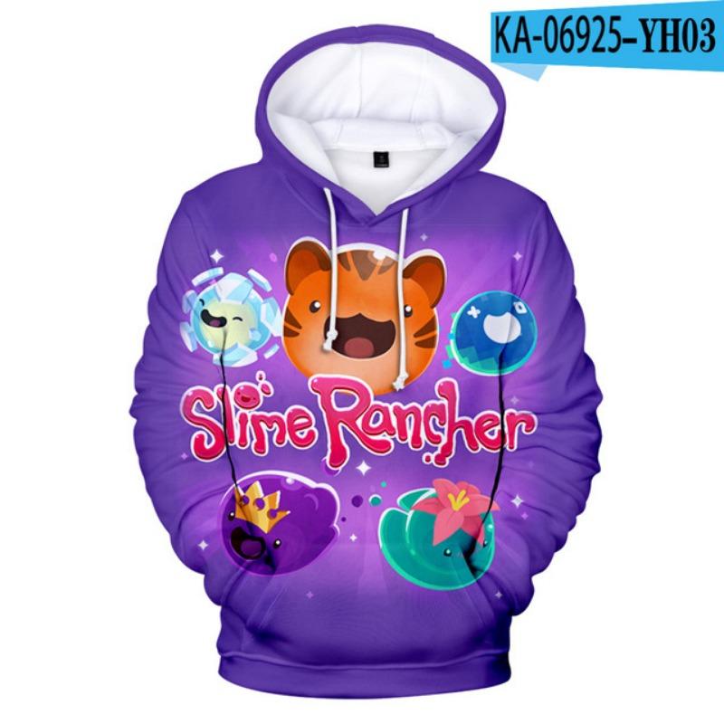 Mikiny 3D tisk Slime Rancher Kreslené Anime Hry Mikiny Kluci Dívky Unisex Mikiny s kapucí Cosplay Dětské Tepláky
