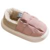 Daunenschuhe sind warm im Winter, dicksohlig und wasserdicht mit Samt, einfache Baumwollschuhe für den Heimgebrauch im Innenbereich, Herbst- und Winterschuhe.
