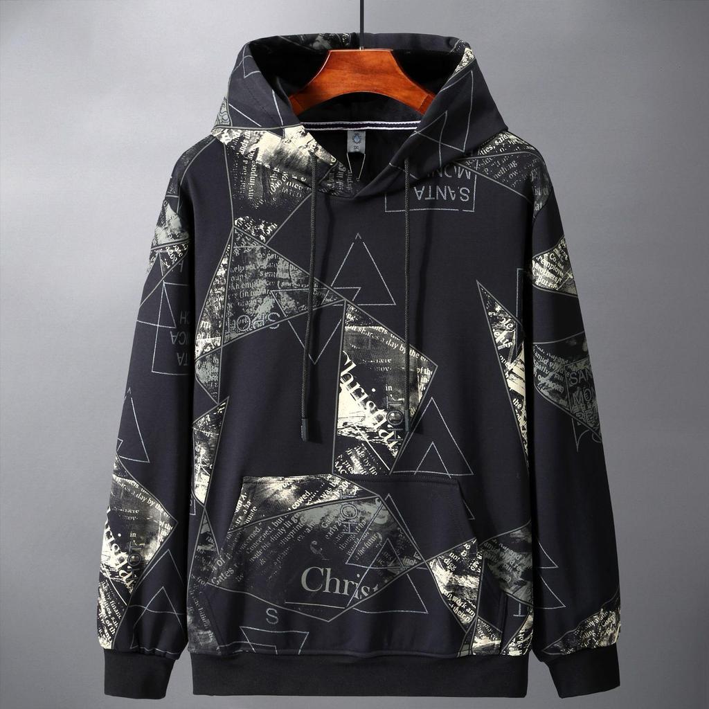 2020 Winter Men's Plus Size Velvet Hoodie - Trendy, Thickened, Oversized Fit