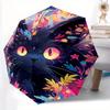 1pc Adorable Kitten Love Automatic Open/CloseUmbrella-CuteUmbrella with Cute Design, Portable 3-Fold Compact Umbrella for Men & Women, Valentine'