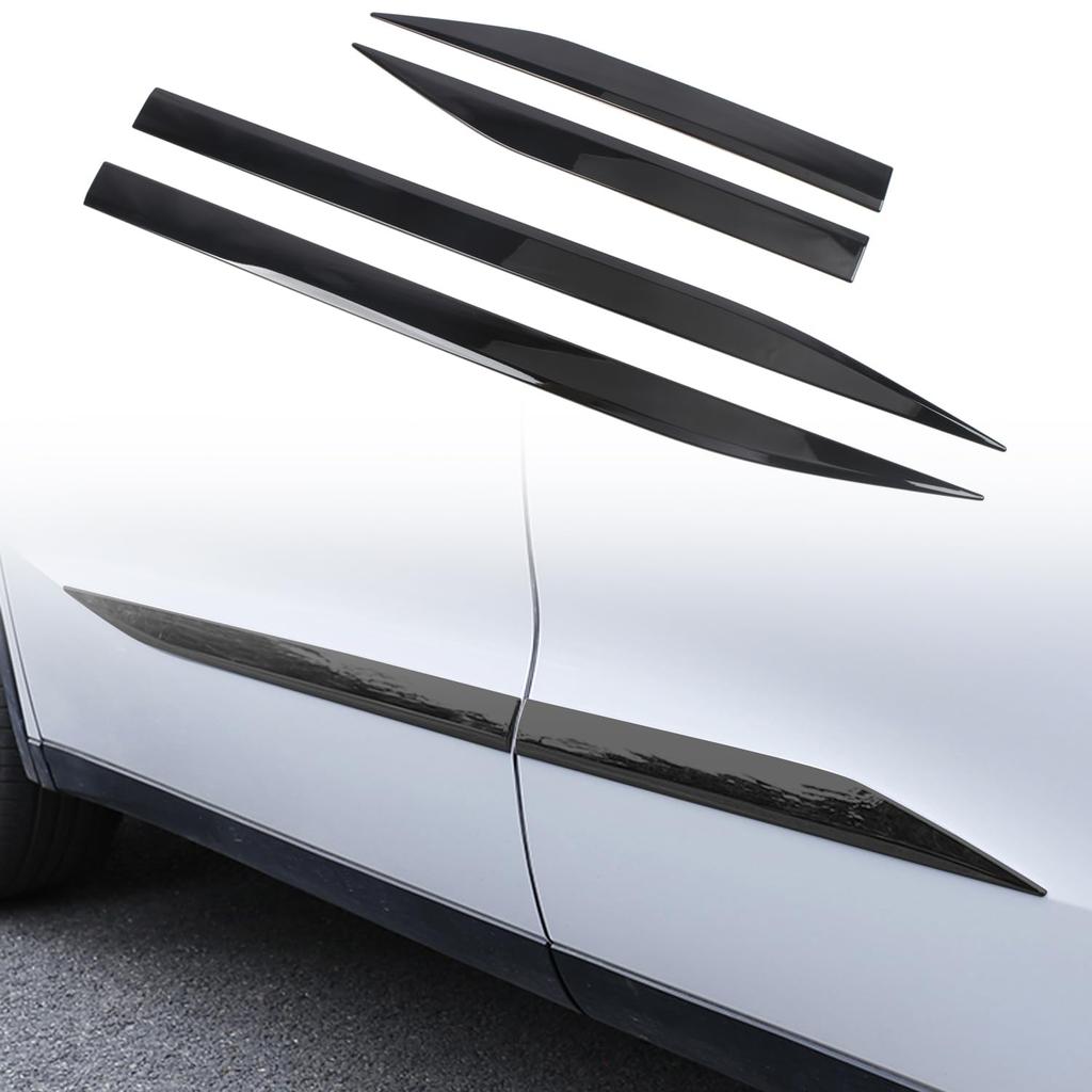 New Outlander PHEV GN0W Compatible Side Door Molding Door Trim Garnish Side Door Garnish Under Molding Accessory Exterior Custom Parts Piano Black 4P