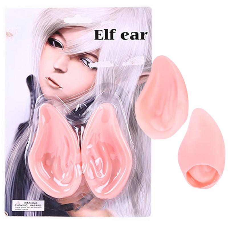 Latex Elf Ears Vampire Pixiel Fake Ears Halloween Elf Cos Props Pair of Costume Fake Ears Role Play Performance Props Party