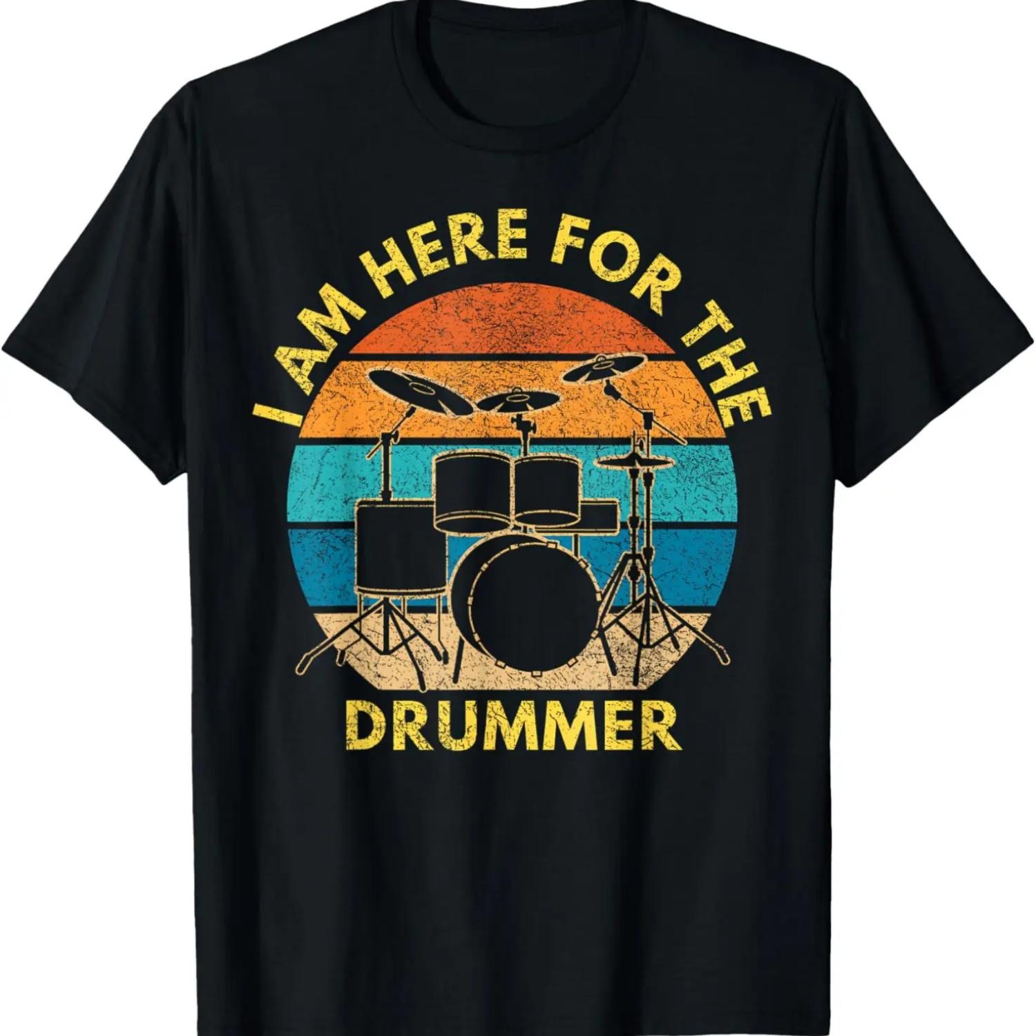 Drums Quote Men Women Drummer Music Band Drum Musician T-Shirt S