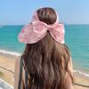 Hat Women's Bow Empty Top Hat Women's Summer Face Cover UV Protection Sun Hat Sun Protection Big Eaves Sun Hat