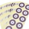 250 Pcs/25 Sheets Reactive Paper Target Stickers High Visibility Colored Marks