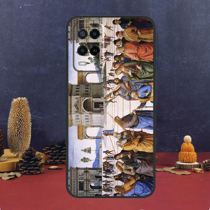 Renaissance Art Paint Case For Oppo A80 A60 A40 A78 A98 A58 A38 A18 A54 A74 A94 A96 A76 A16 A15 A17 A57 A5 A6 Pro