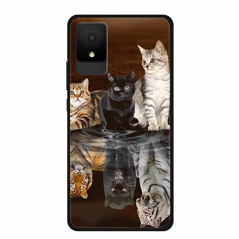 For TCL 501 Case Luxury TPU Soft Silicone Back Cover Phone Cases for TCL501 6 Inches T433D Protective New Bumper Lovely Funda