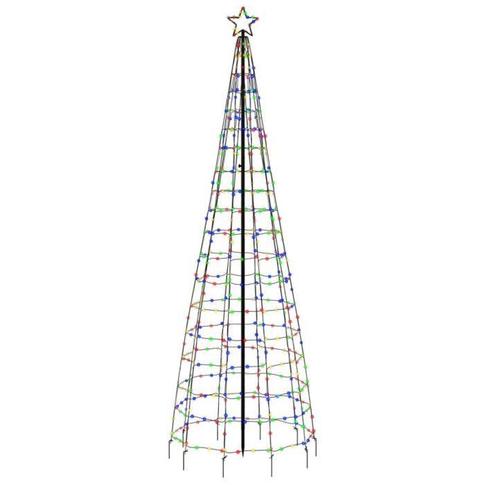 VidaXL LED Christmas Tree with Tips 570 Colorful LEDs 300 Cm, Christmas Decoration, LED Light, Christmas Light 358106