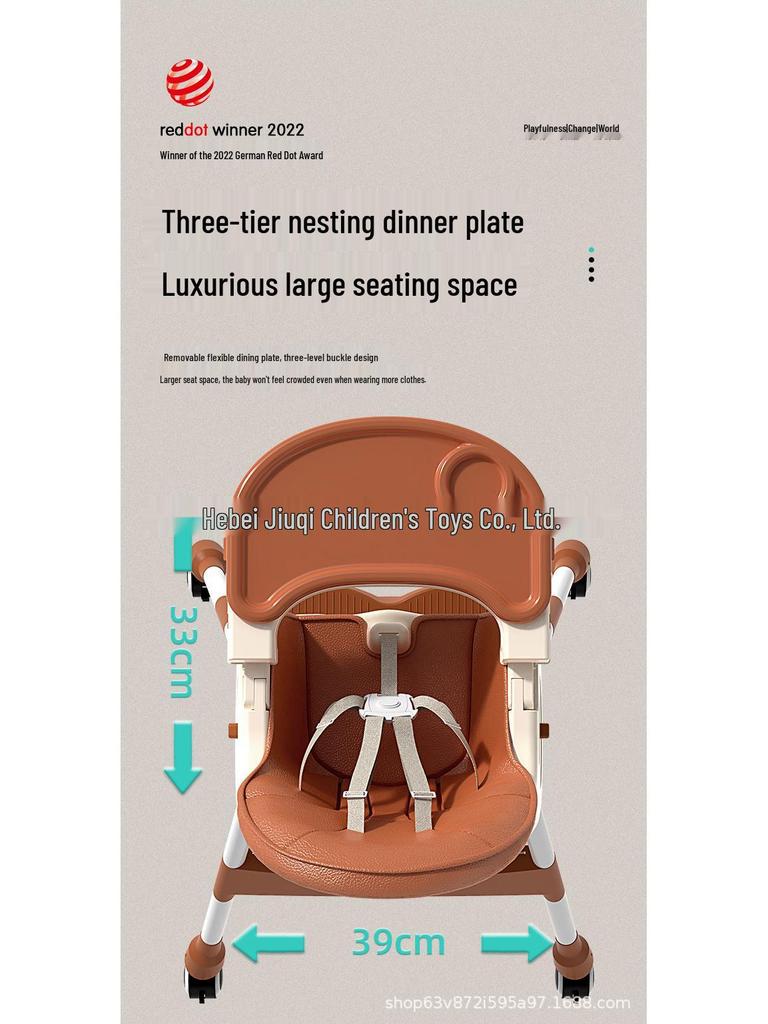 Multifunctional Adjustable Foldable High Chair for Infants and Toddlers