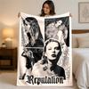 Coperta in Flanella con Stampa Taylor Swift Morbida Calda Coperta Plaid in Peluche per Letto Divano Divano Uso Domestico Interno