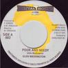 7inch Record GLEN WASHINGTON  Poor And Needy 002 Digital House US Reggae Ska  Dub Used
