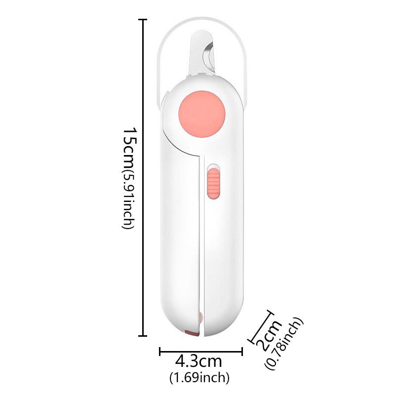 

Professional Pet Nail Clipper LED Light Claw Grooming Scissors Kitten Puppy Claw Nail Clipper Cats Grooming Cleaning Supplies розовый