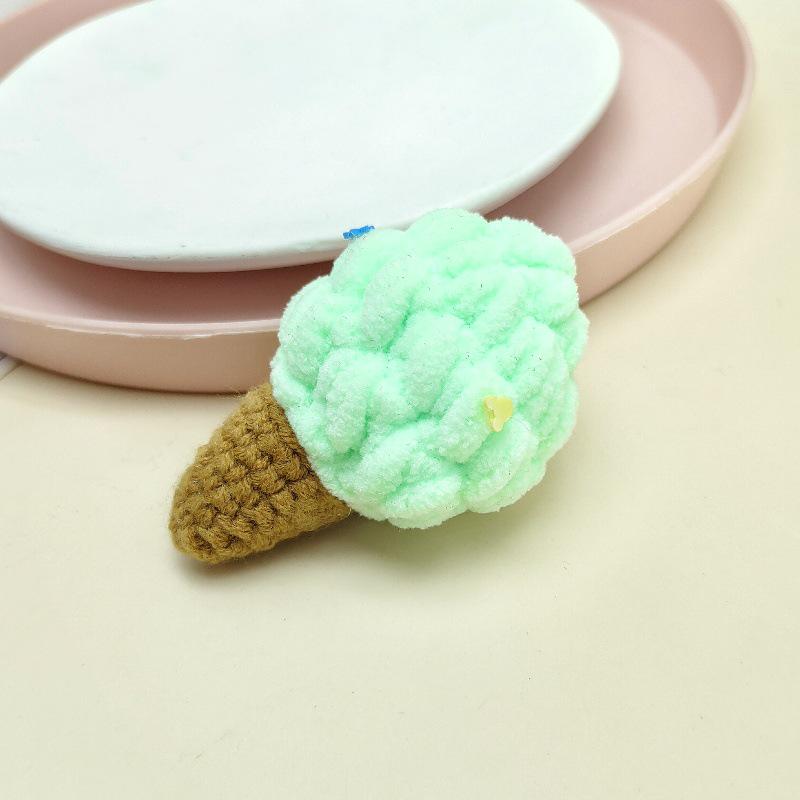 Cute Cartoon Ice Cream Keychain & Backpack Pendant - Fun Gift for Kids & Couples