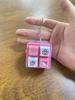New Creative Four-Grid Electronic Button Sound Keychain Pendant Decor Cartoon Anime Figure Minecraft