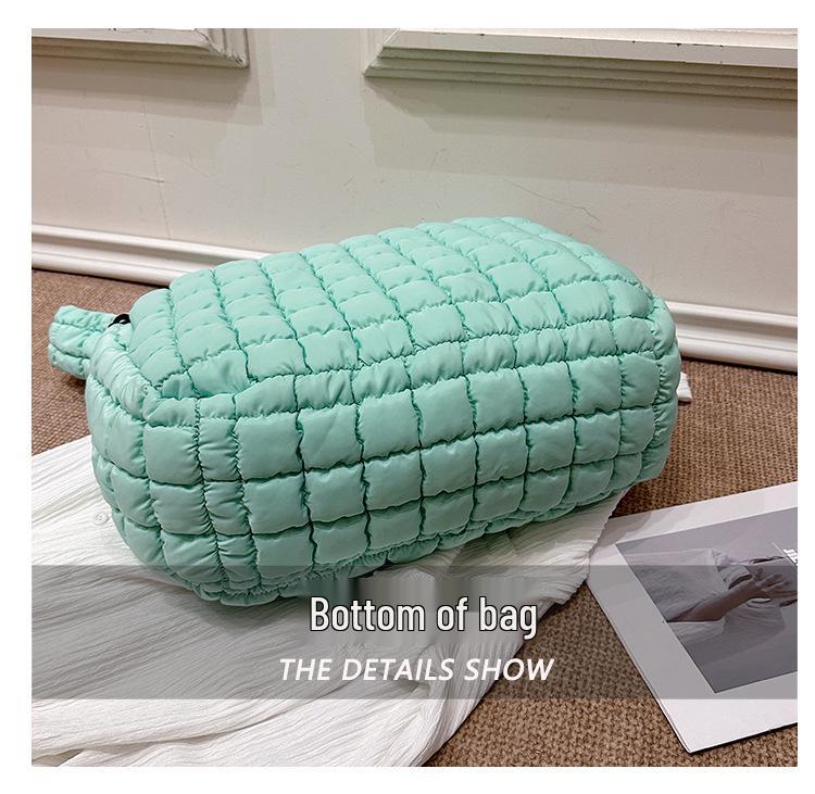 Pleated Cloud Bag 2025: Large Cotton Tote, Korean Style Crossbody & Shoulder Bag