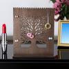 Wooden Earring Holder Vintage Tree Shaped Jewelry Organizer Hollow Desktop Display Stand for Necklaces Earrings Rings