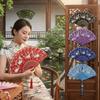 Floral Pattern Folding Fan Vintage Style Handheld Fan Portable Dance Fan  Cosplay Event