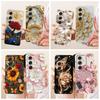 For Samsung Galaxy A24 4G Case SM-A245F Popular Flower Soft Protection Cover For Samsung A14 A34 A54 5G A546B A346B A146B Bumper