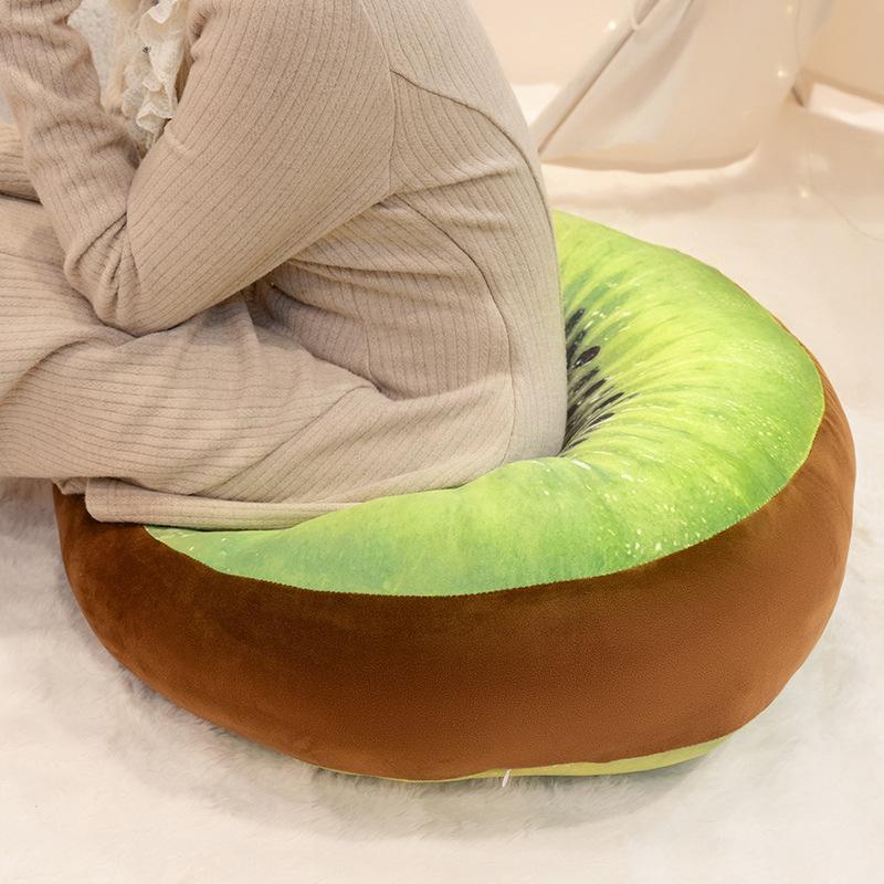 Fruit Kiwi Round Seat Cushion Throw Pillow Plush Toy Doll Sofa Pillow Cushion Girl Doll Baby