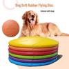 Silicone Bite-Resistant Floating Dog Frisbee Toy for Training Border Collies & Large Dogs