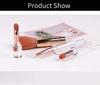 Cute and Portable Makeup Brush Set with a Dedicated Makeup Pouch 4-in-1 (pink)