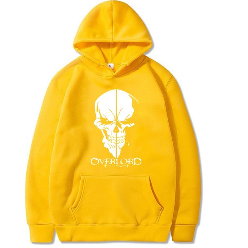 Herbst Winter Overlord Japanischer Anime Hoodie Jungen Harajuku Mädchen Hip Hop Hoodie Lässiges Lockeres Bequemes Sweatshirt
