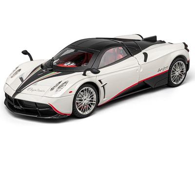 Modellino Auto Sportiva Pagani Huayra Dinastia Scala 1/18 Lega Metallo Pressocolata SuperCar Auto da Corsa Modello Suono e Luci Giocattoli per Bambini Regalo