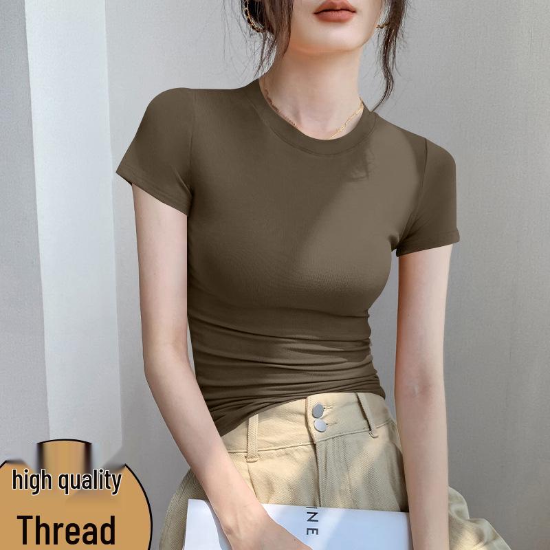 Versatile Women's Elegant French-Korean Style Breathable Short-Sleeve Top