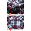 Men Winter Fleece Thickened Plaid Stand Collar Long Sleeve Business Casual Shirt