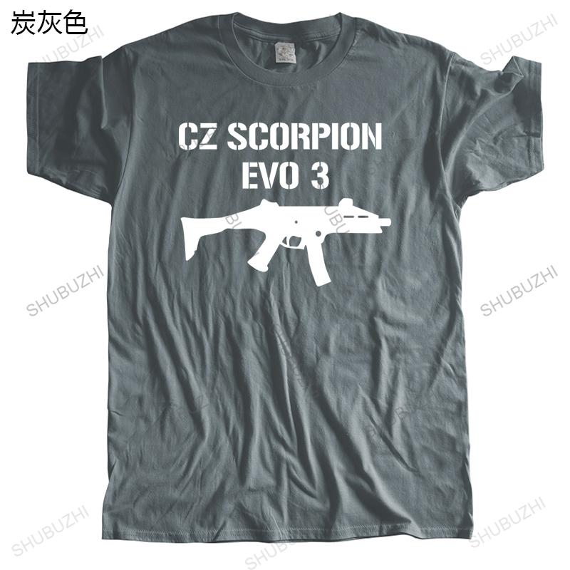 New Arrived Casual Tshirt Men Cotton Tops Man Crew Neck T-shirt CZ SCORPION EVO Summer Top Gift Male Short Sleeve T-SHIRT
