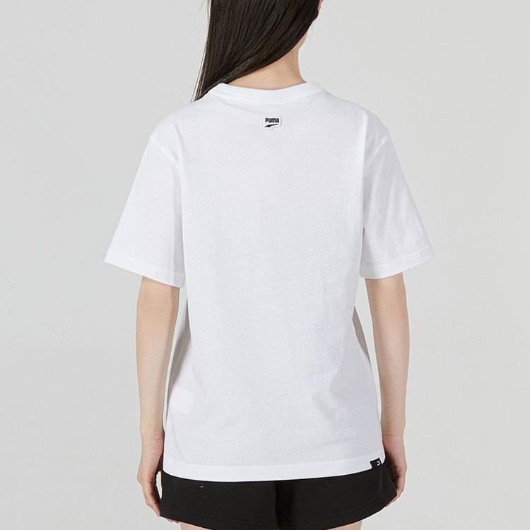 Puma Downtown Relaxed Graphic Cartoon Plant Letter Print American Vintage Comfortable Fashion Breathable Sports Casual Short Sleeve T-Shirt 535413-52