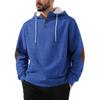 Casual Long Sleeve Hooded Pullover Solid Thick Men S Sweatshirt