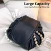 Women Drawstring Cosmetic Bag Travel Storage Makeup Bag Portable Waterproof Toiletry Case