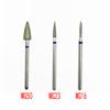 10pcs/set Dental Part Electroplated Diamond Point Polisher Dental Low Speed Handpiece HP Burs Dental Lab Nail Drill Bits