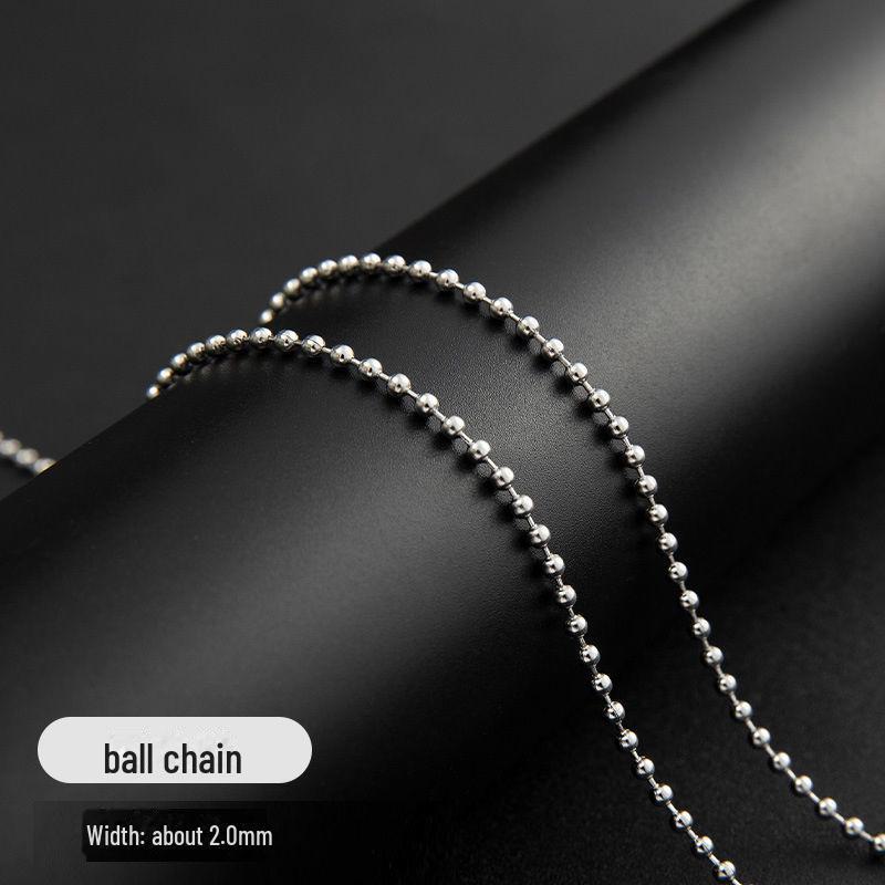 Unisex Halsband med Ormkedja i Titanstål i Koreansk Stil - Trendig Hip-Hop Accessoar