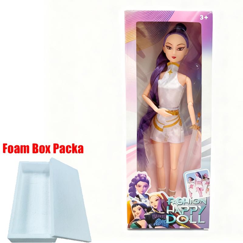 KPop Dämonenjäger 30cm Puppen (Lumi/Mira/Zoe) & Malbuch für Kinder - Anime Nachzeichnen Doodle Buch Geburtstagsgeschenk