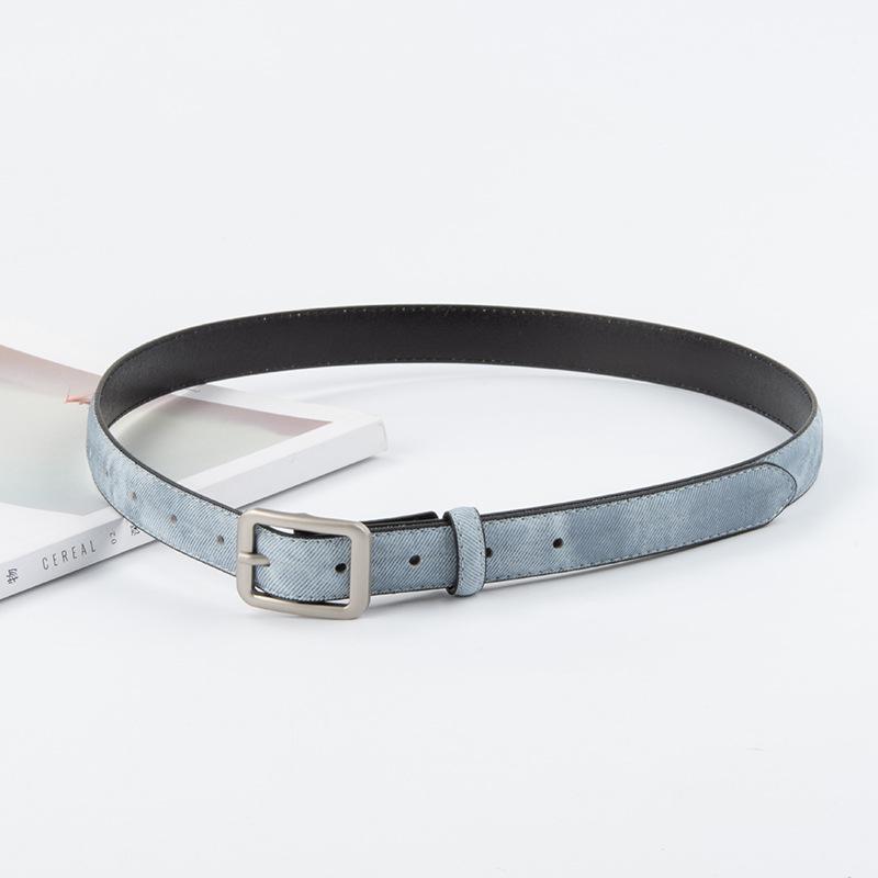 Leather Women'S Belt Cowhide With Jeans Casual Pants Women'S Belt